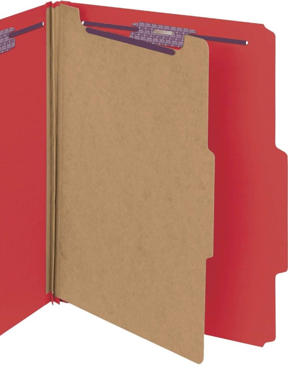 Smead Pressboard Classification 9 File Folders with SafeSHIELD, Letter Size, 2"